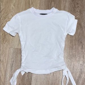 Urban outfitters white adjustable t shirt